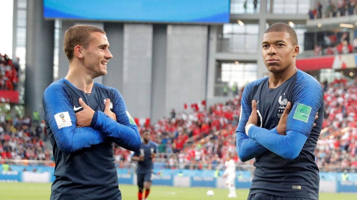 Mbappé y Antoine Griezmann