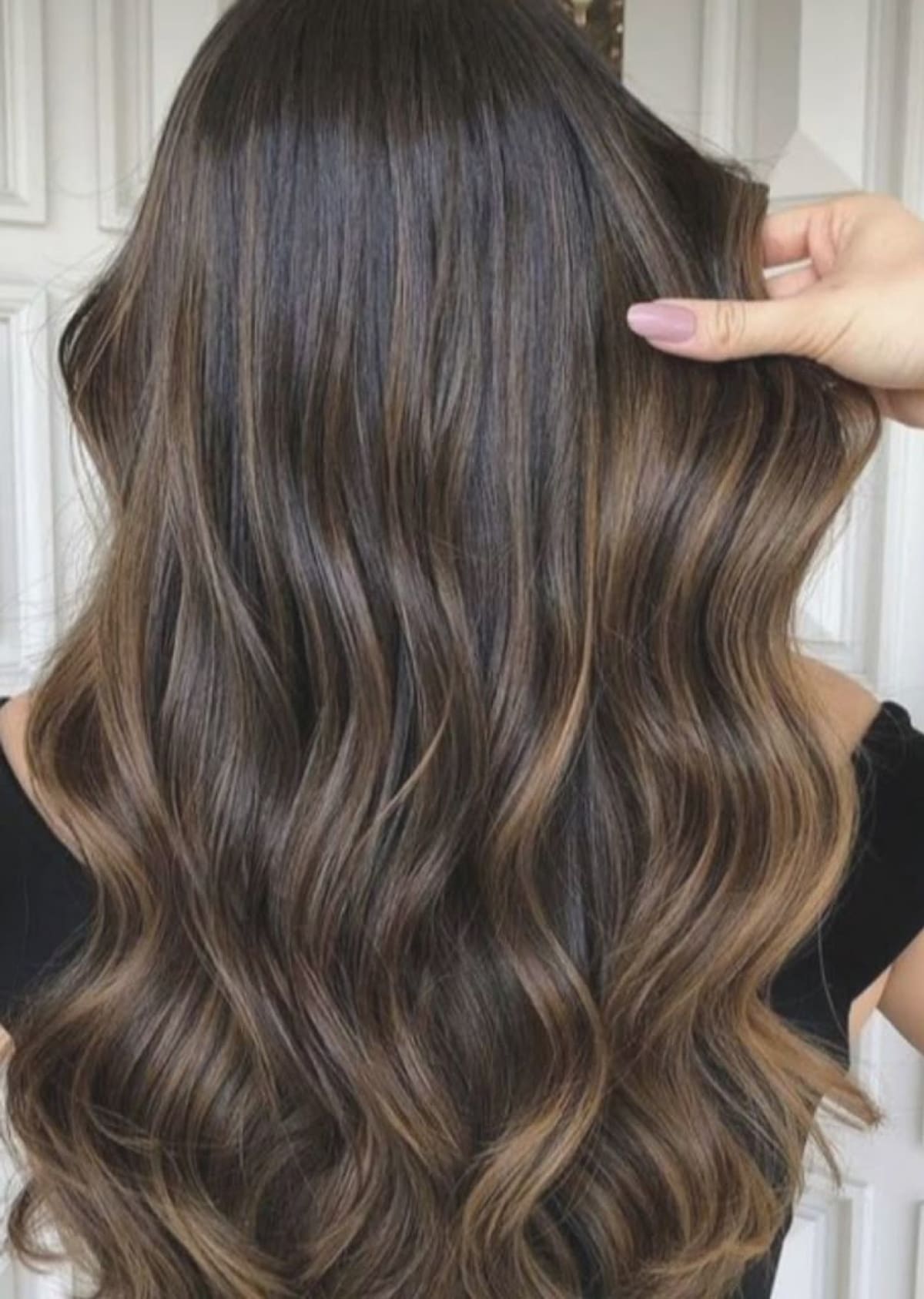 Mechas sin decolorar. Foto PINTEREST