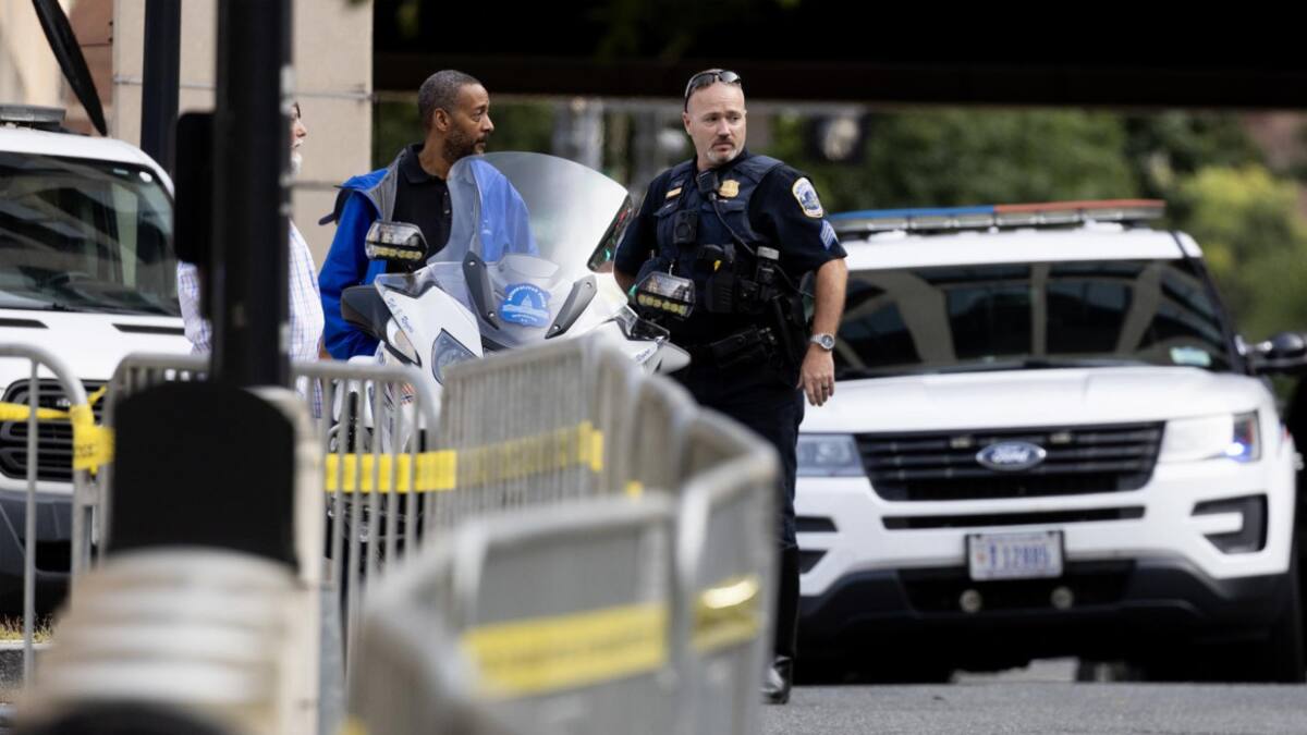 Medidas de seguridad en el juzgado donde se presentará Donald Trump. Foto: Reuters.