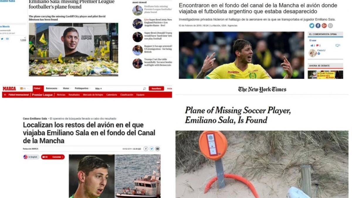 Medios internacionales - Emiliano Sala
