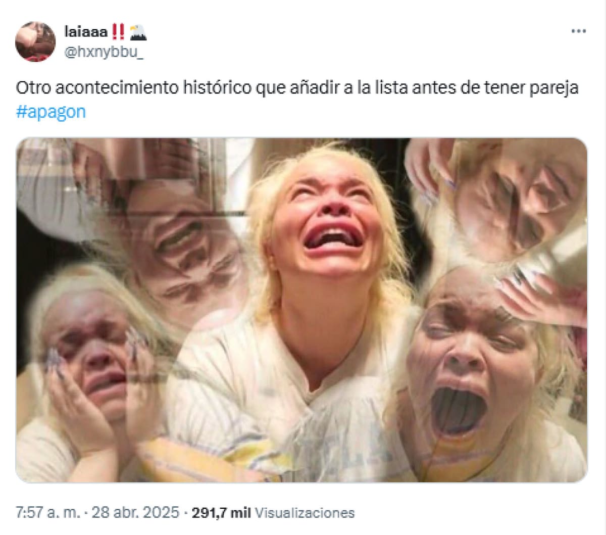 Memes apagón en Europa. Foto: X.