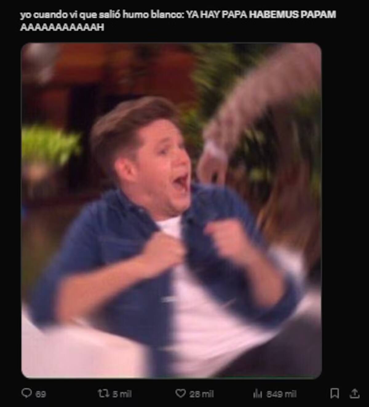 Memes sobre la asunción del papa León XIV. Foto: captura.