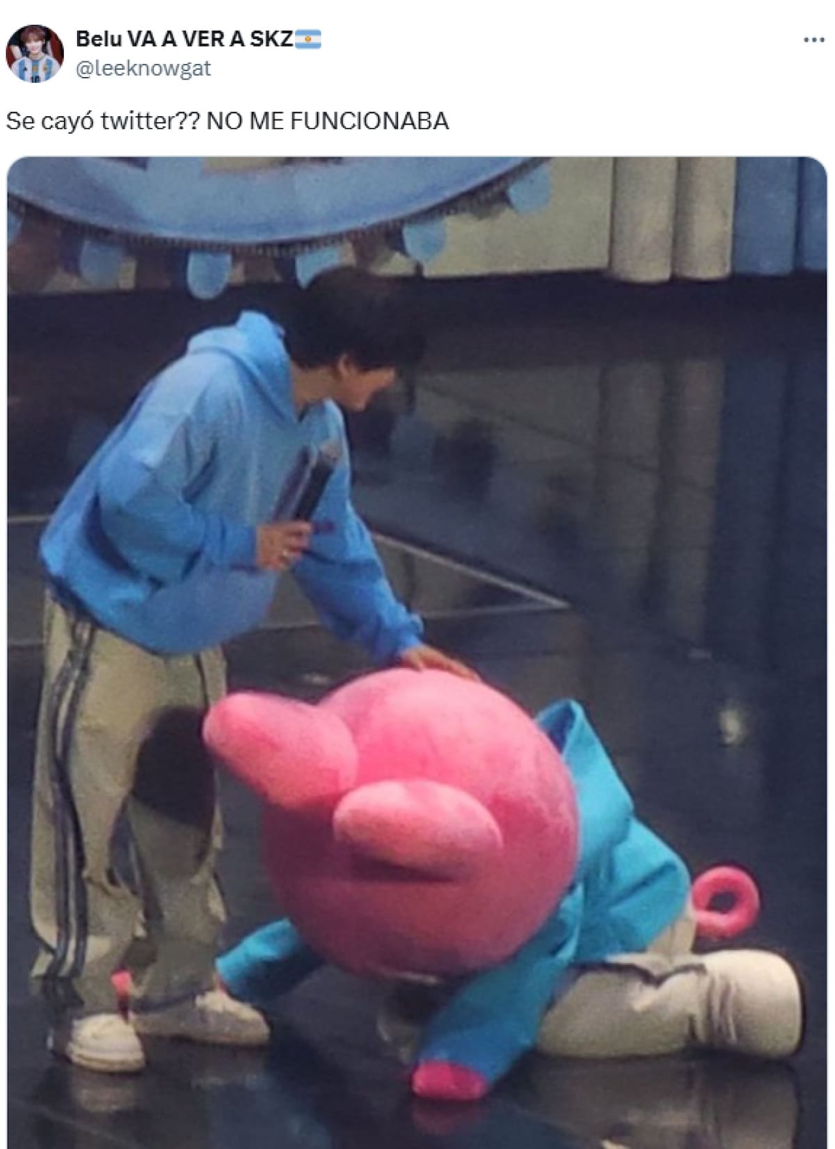 Memes tras la caída de la red social X. Foto: captura X.