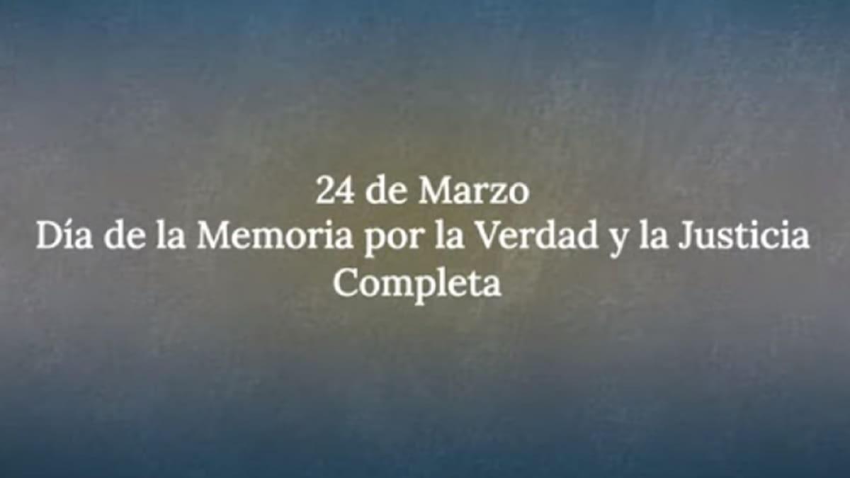 "Memoria, Verdad y Justicia completa": el Gobierno difundió un video sobre la última dictadura militar.
