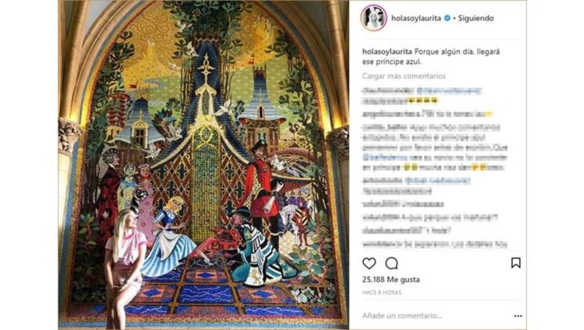 Mensaje de Laurita Fernández en Instagram - San Valentín