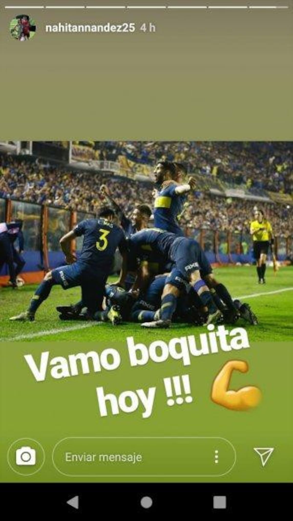Mensaje de Nahitan Nandez antes del River - Boca de Copa Libertadores