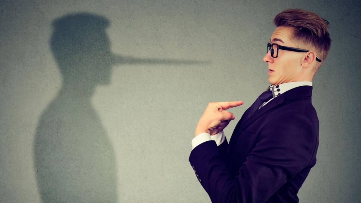 Mentira, engaño. Foto: Archivo.