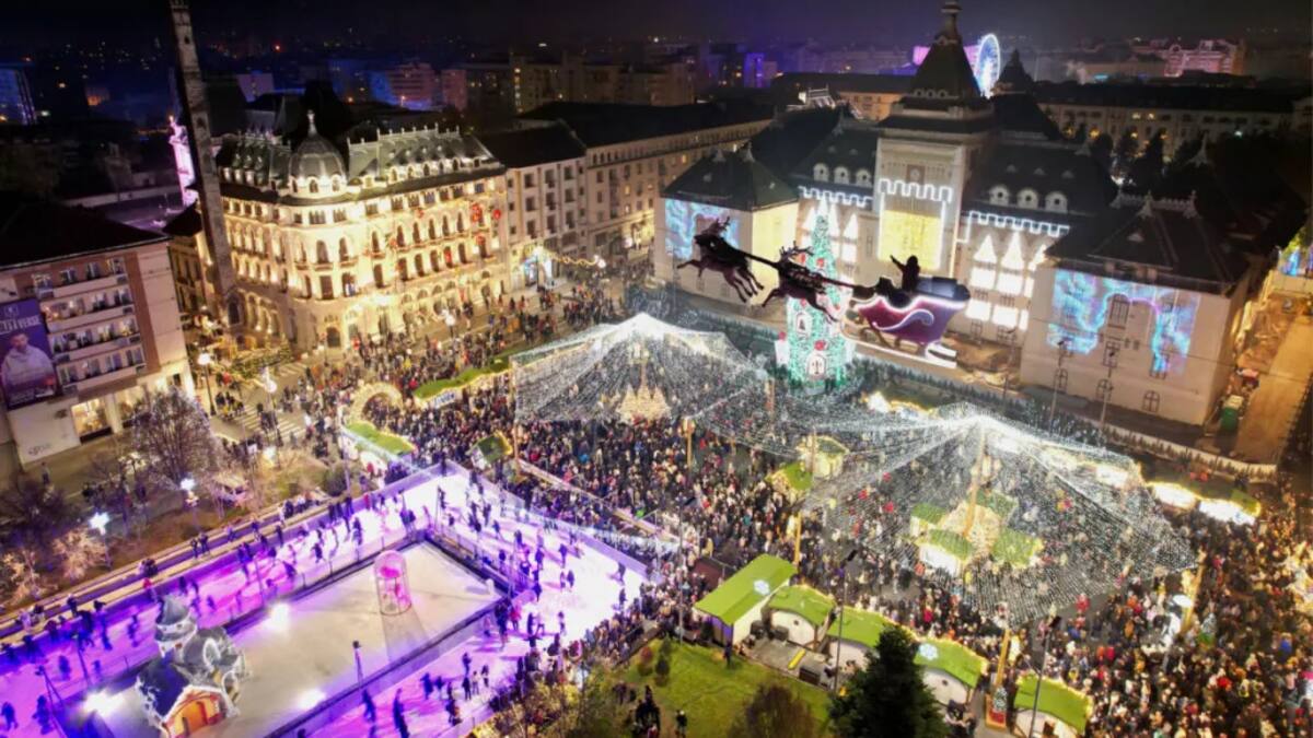 Vivir el espíritu festivo: cómo es el mercado navideño de Craiova, considerado el más grande del mundo