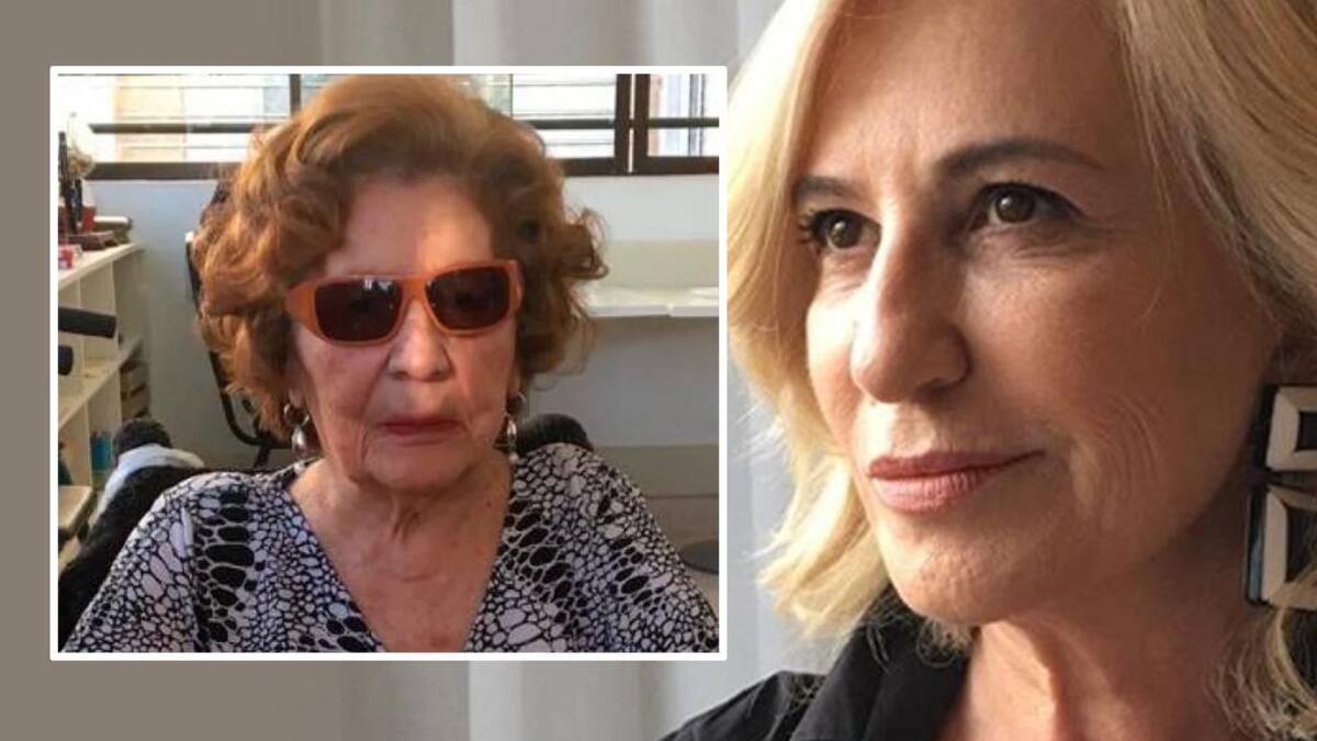 Mercedes Morán y su madre