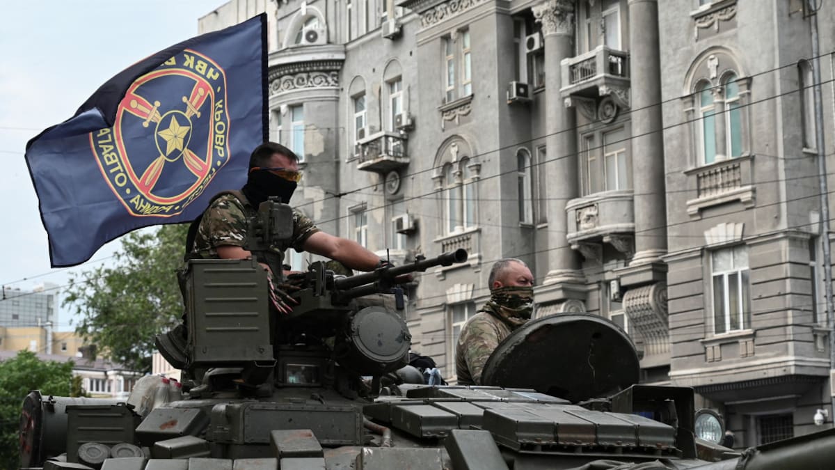 Mercenarios Wagner entrando a Bielorrusia. Foto: Reuters.