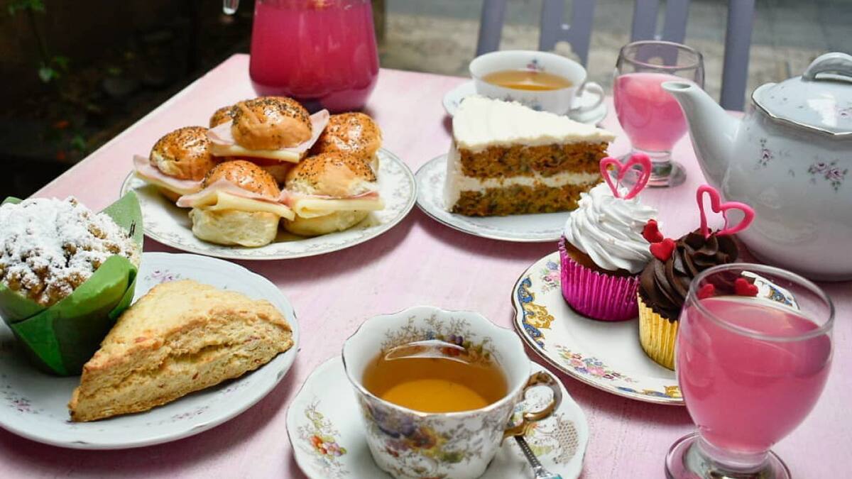 Merienda en Alice Tea. Foto: Prensa
