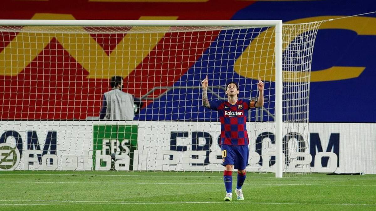 Messi, Barcelona, festejo de gol, Reuters