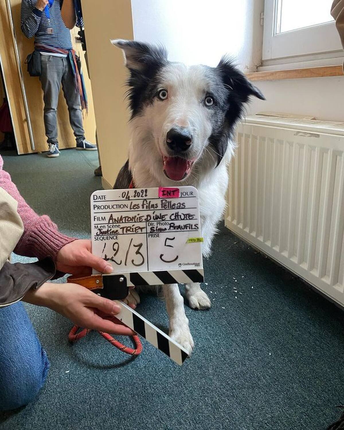 Messi en pleno rodaje. Foto: Instagram/lauramartin_contini