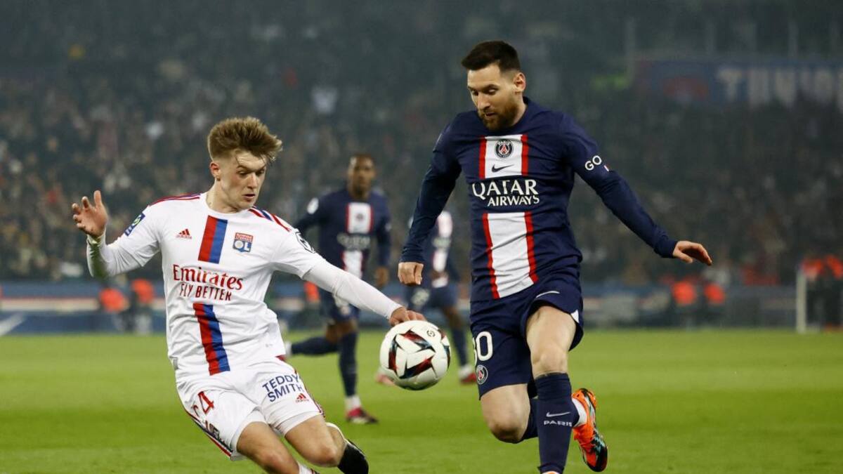 Messi; PSG vs. Olympique de Lyon. Foto: Reuters.