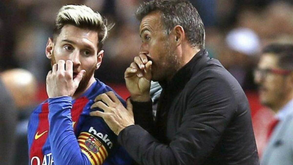 Messi y Luis Enrique en el Barcelona