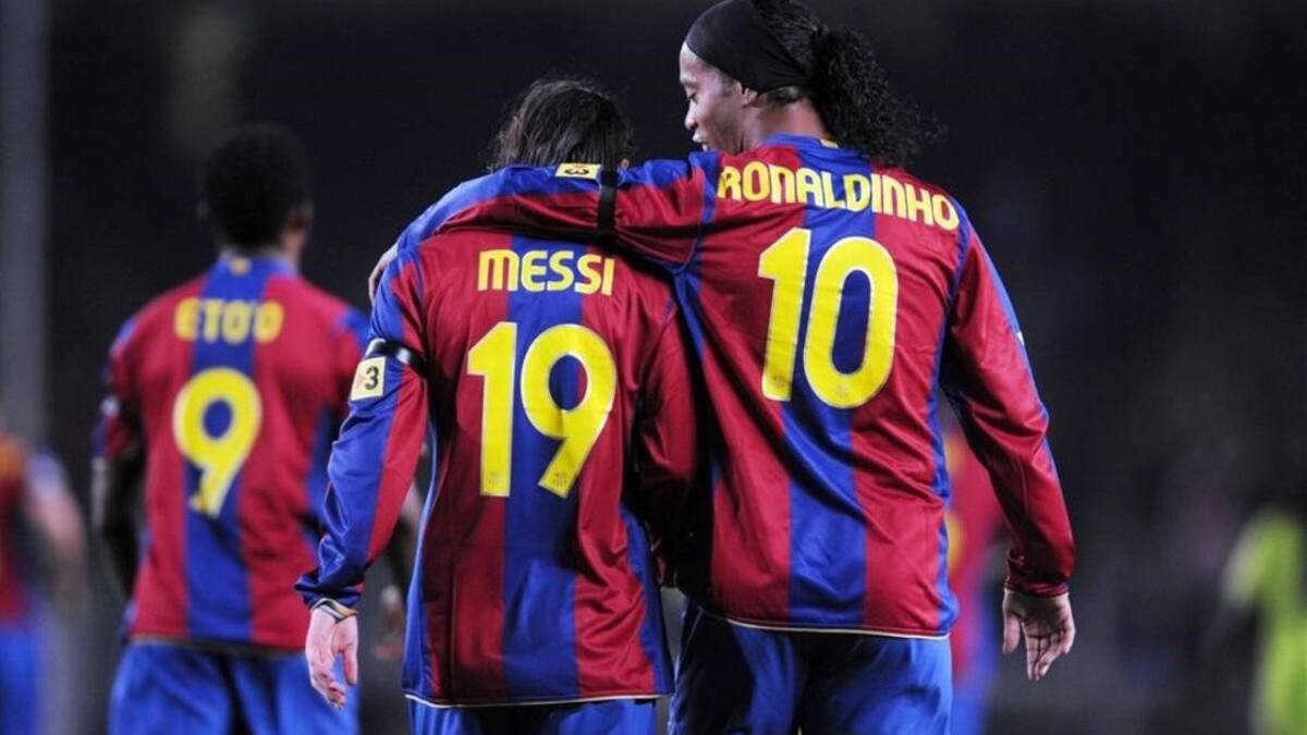 Messi y Ronaldinho