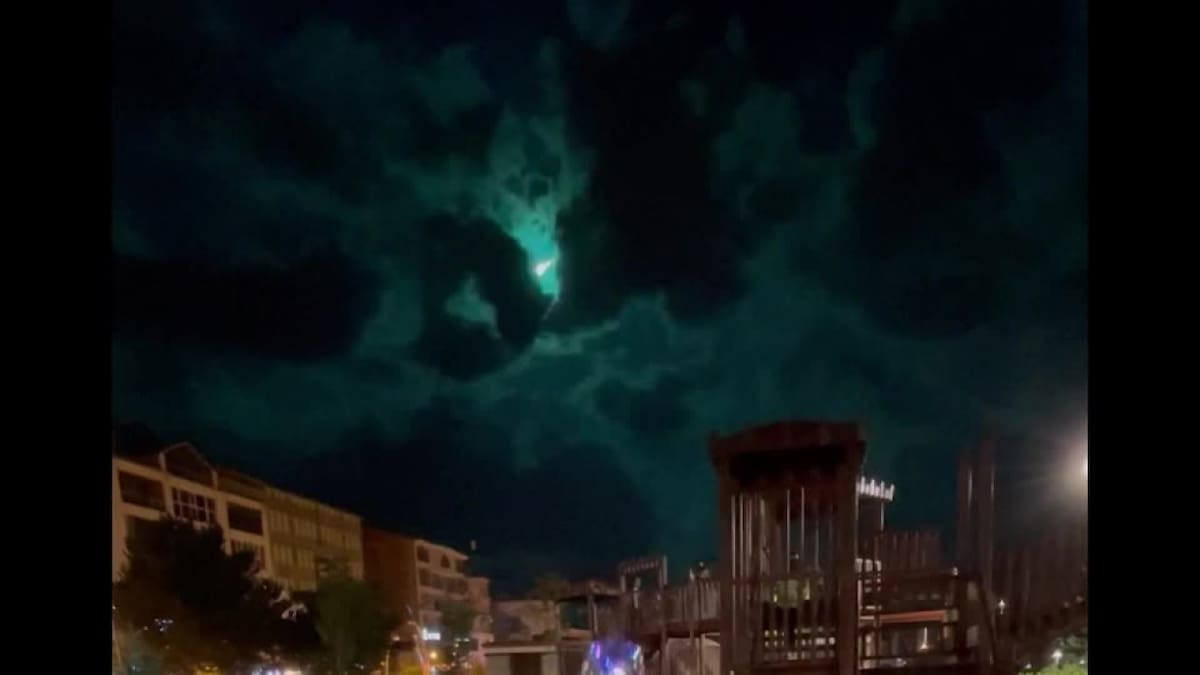 Meteorito en Turquía. Foto: Reuters.