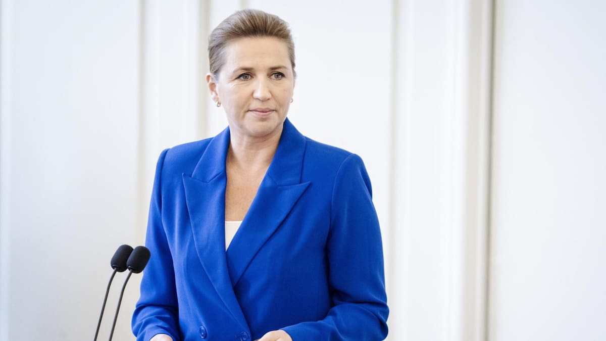 Mette Frederiksen, primera ministra de Dinamarca. Foto: EFE.