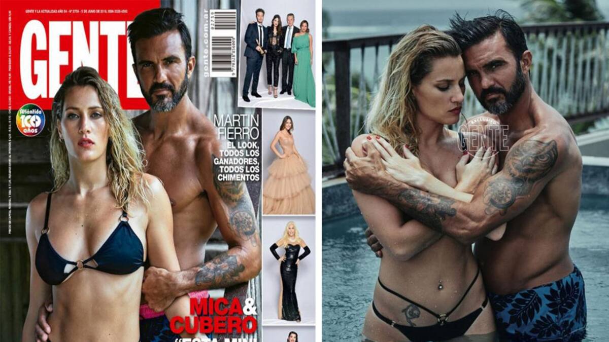 Mica Viciconte y Fabián Cubero, fotos Gente