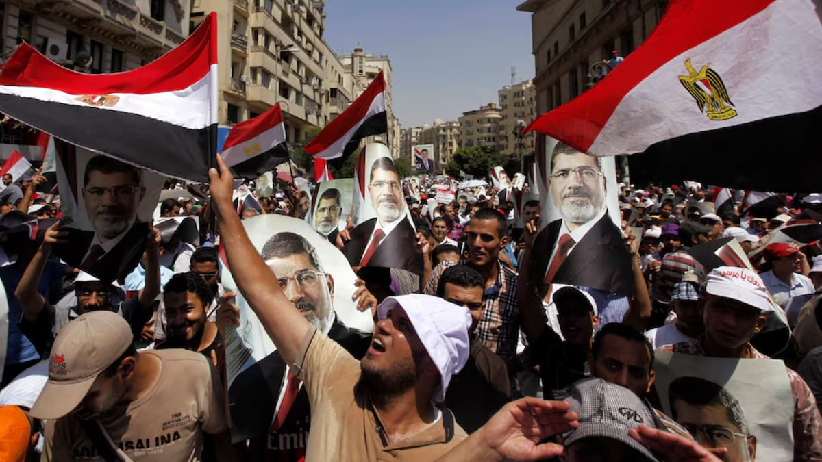Miembros de los Hermanos Musulmanes en El Cairo