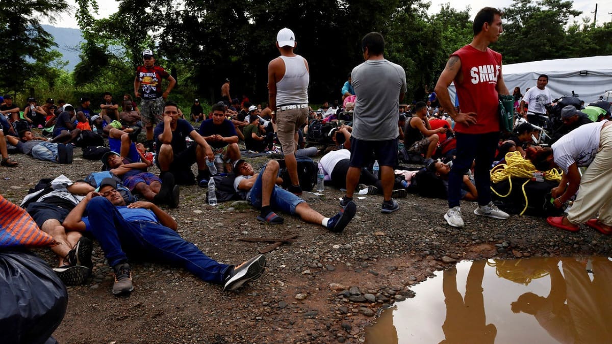 Migrantes en la ciudad de Chiapas. Foto: Reuters.