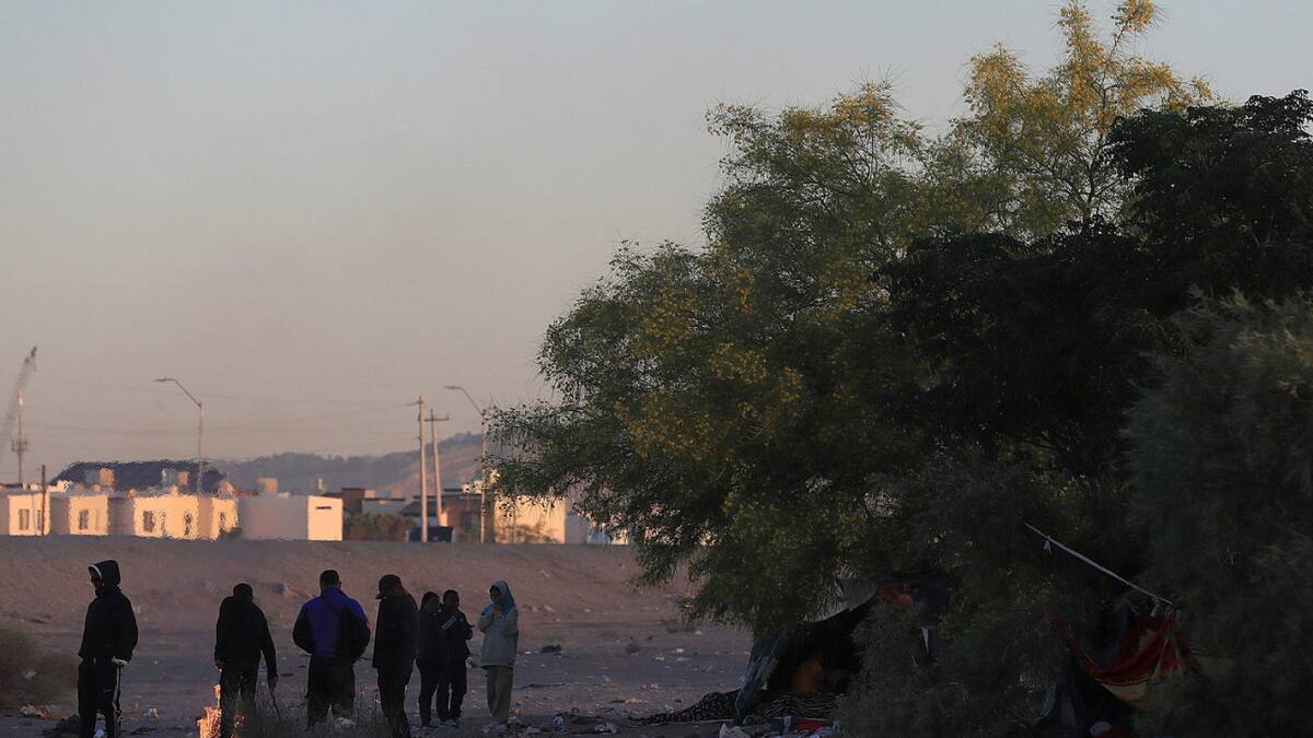 Migrantes en la frontera México-EEUU. Foto: EFE