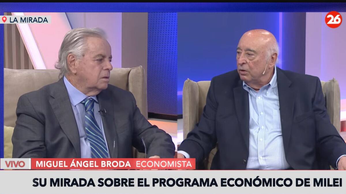 Miguel Ángel Broda en La Mirada de Roberto García. Foto: Canal 26.