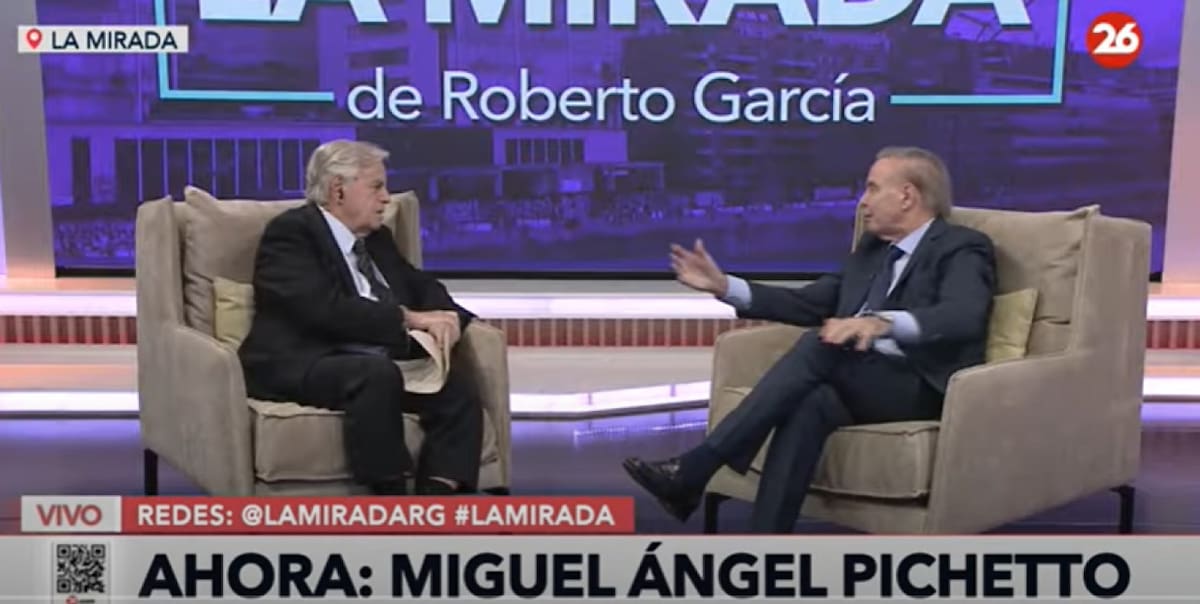Miguel Ángel Pichetto en La Mirada. Foto: captura de video.