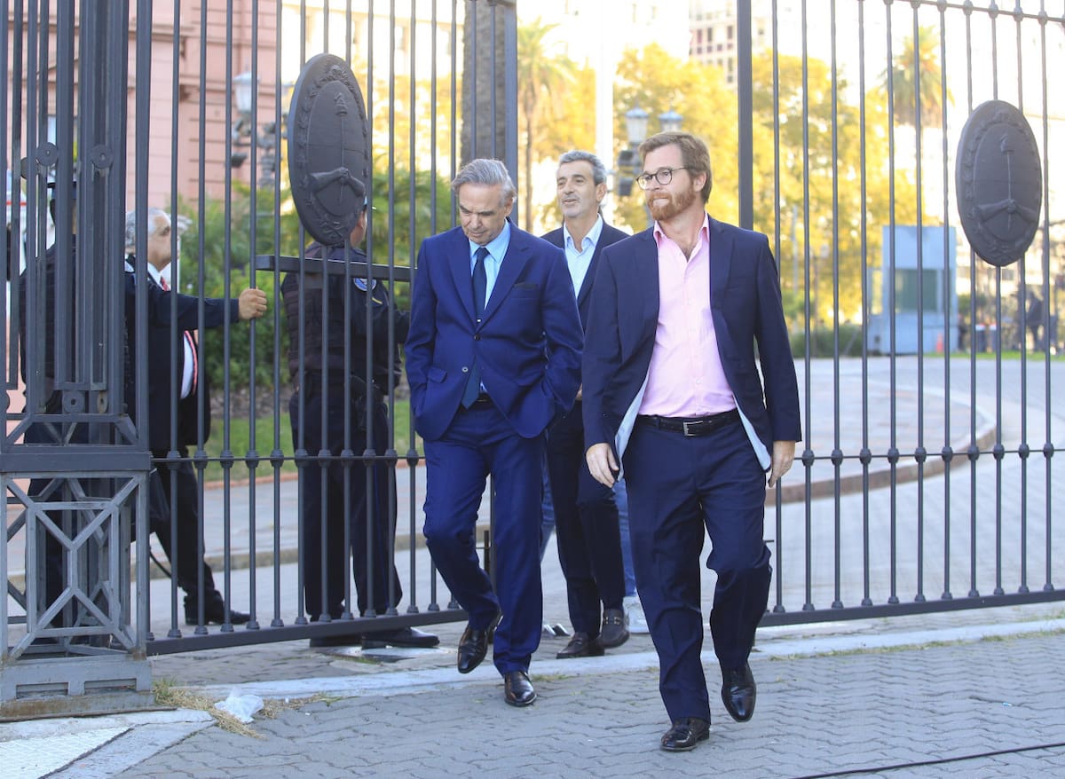 Miguel Ángel Pichetto, Nicolás Massot y Florencio Randazzo. Foto: NA.