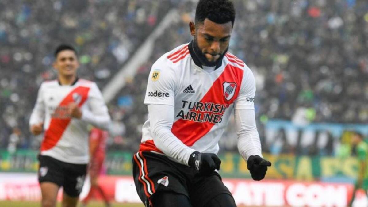 Miguel Borja, jugador colombiano. Foto: NA.