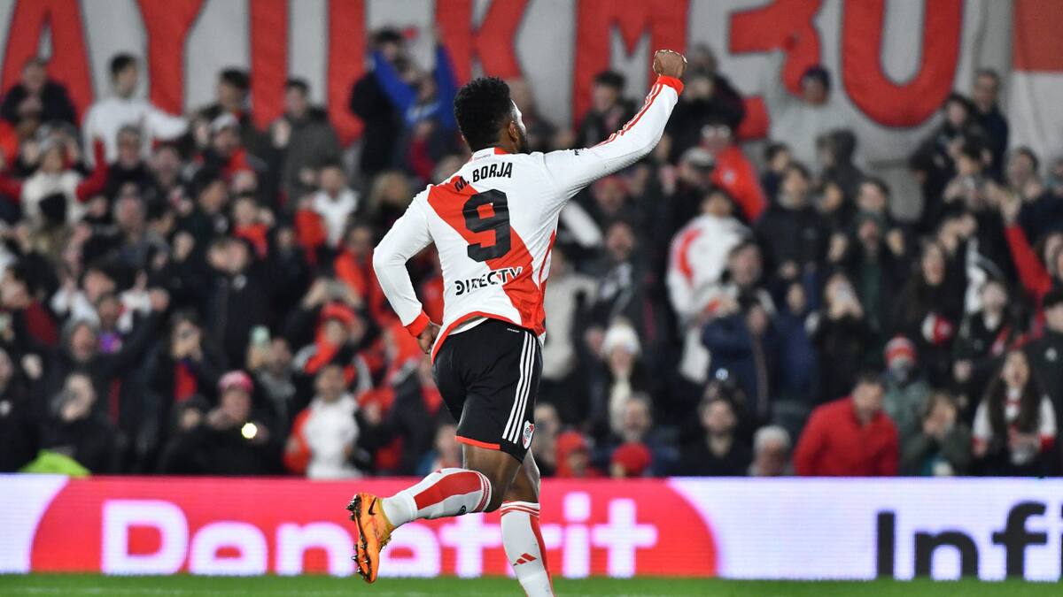 Miguel Borja; River vs Tigre. Foto: NA
