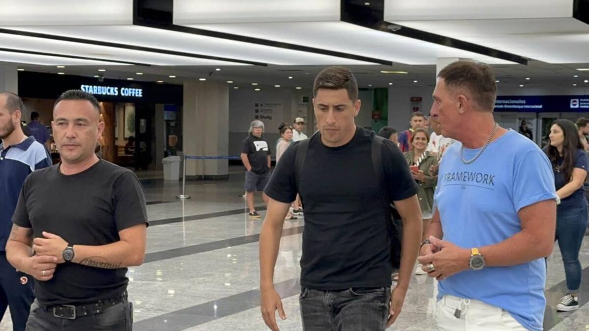 Miguel Merentiel, llegada, Télam