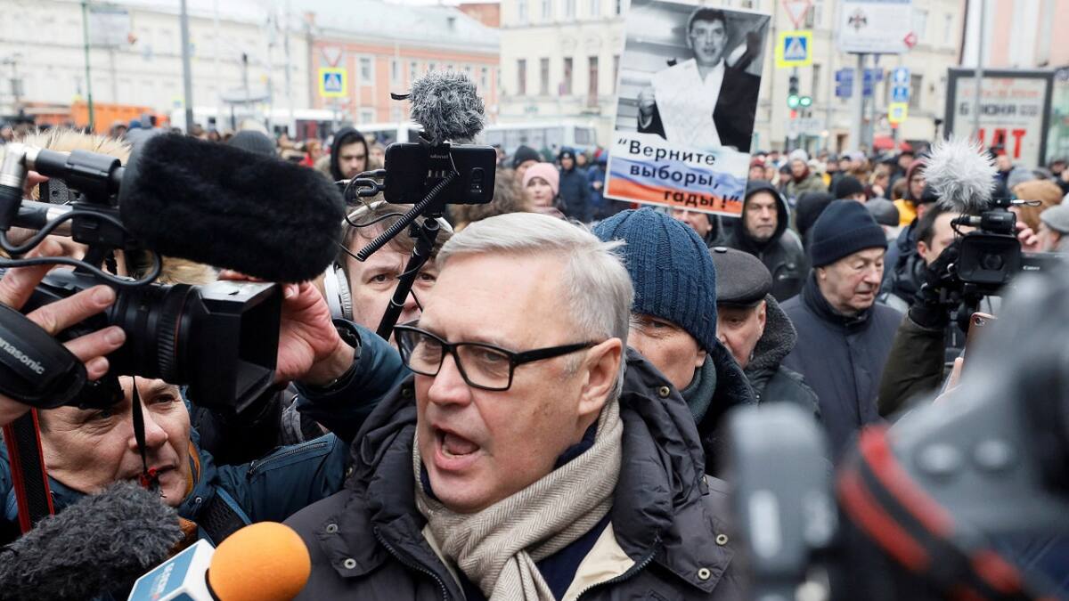 Mijail Kasianov, ex primer ministro de Rusia. Foto: Reuters.