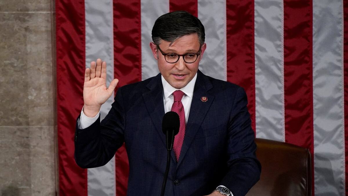 Mike Johnson, nuevo presidente de la Cámara Baja de EEUU. Foto: Reuters.