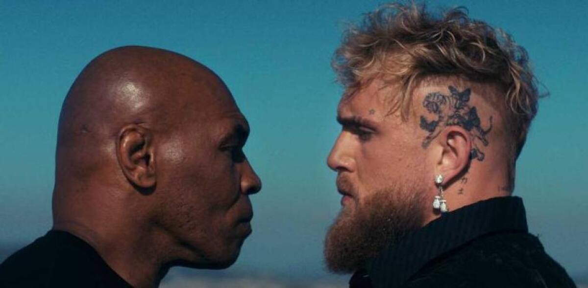 Mike Tyson y Jake Paul. Foto: Captura video.