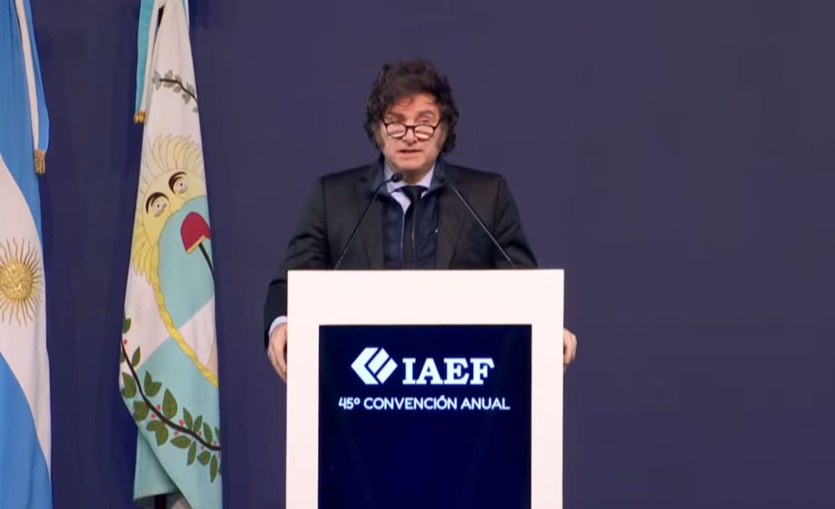 Milei en la Cumbre del Instituto Argentino de Ejecutivos de Finanzas (IAEF)