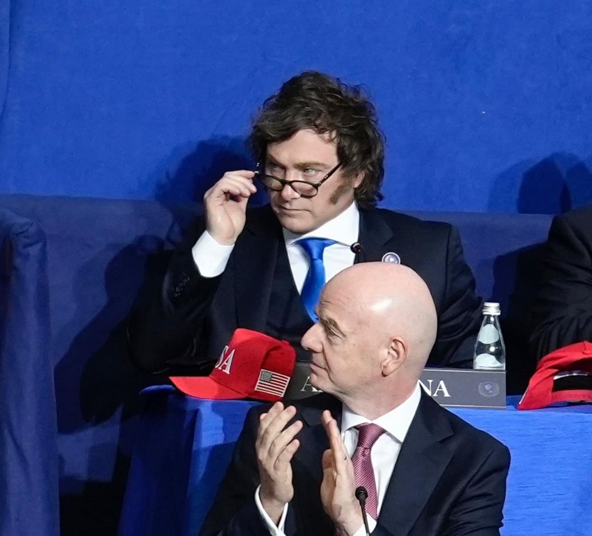 Milei en la sesión inaugural del Consejo de la Paz en EEUU