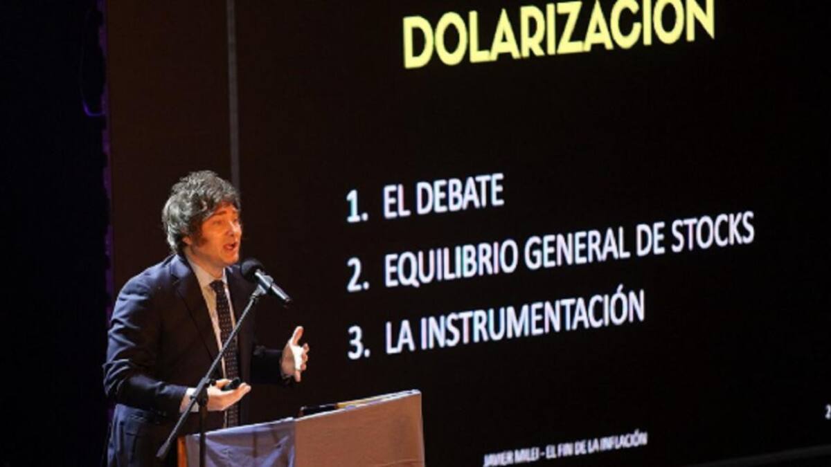 Milei en un encuentro con Cavallo, Foto:NA.