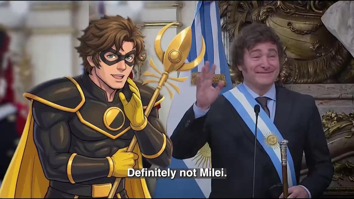 Milei presentó sus redes sociales en inglés.