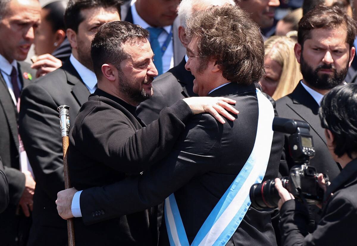 Milei y Zelenski. Foto: Reuters.