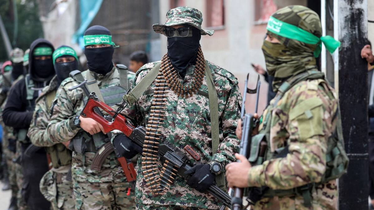 Milicianos de Hamás. Foto: Reuters/Ramadan Abed