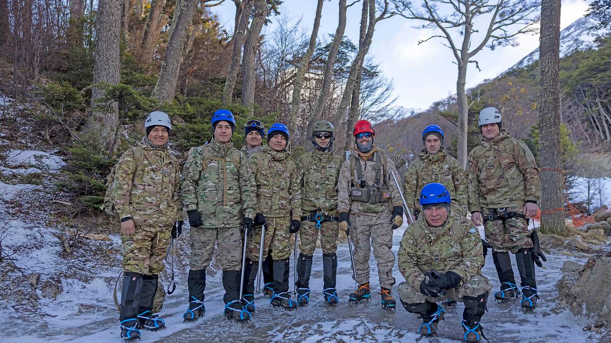 Ejercicios militares en Ushuaia: soldados argentinos entrenaron junto a infantes de la Marina de Estados Unidos