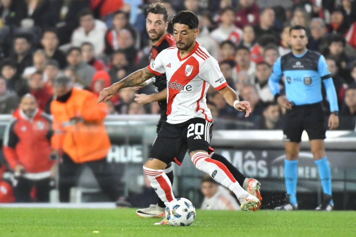 Milton Casco; River Plate vs. Central Córdoba. Foto: NA.