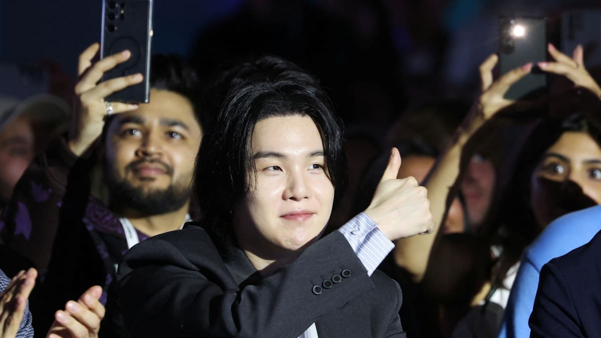 Min Yoongi (Suga) de BTS. Foto: Reuters.