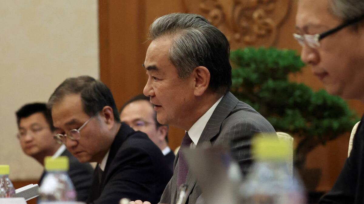 Ministro chino de Exteriores, Wang Yi. Foto: Reuters.