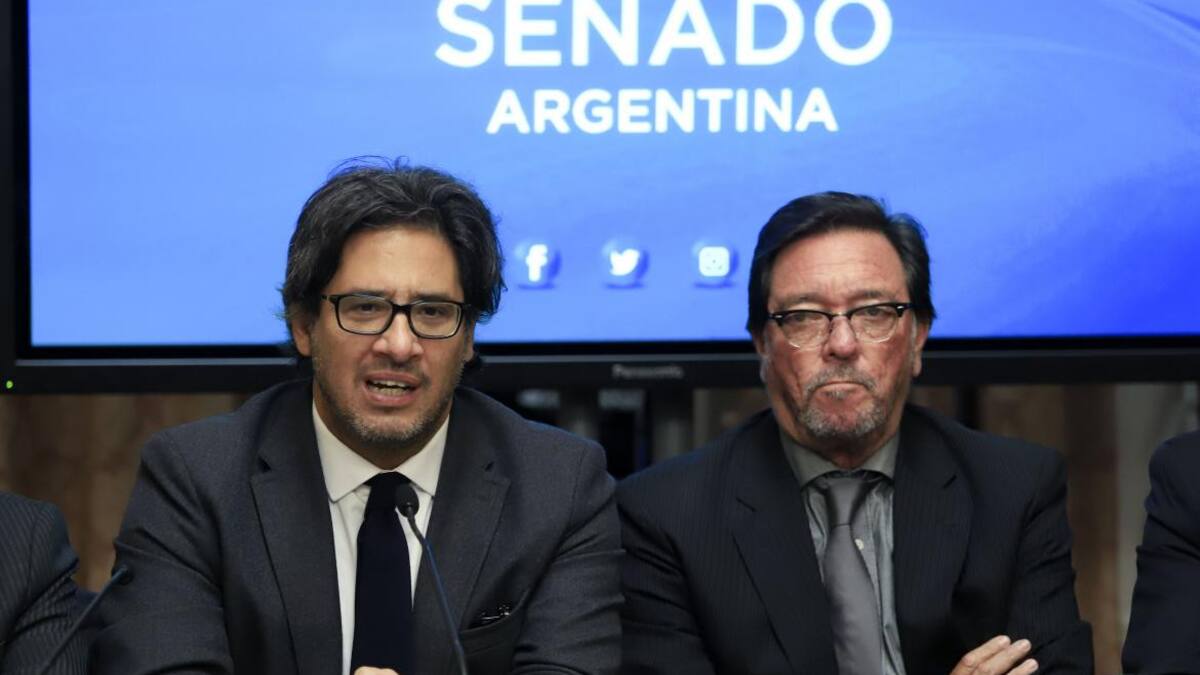 Ministro de Justicia Germán Garavano en Senado del Congreso Nacional, debate del proyecto de ley de nuevo Código Penal NA