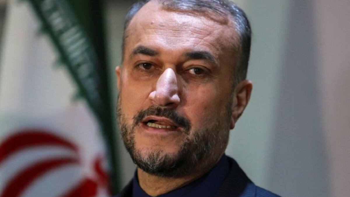 Ministro iraní de Exteriores, Hosein Amir Abdolahian. Foto: Reuters.