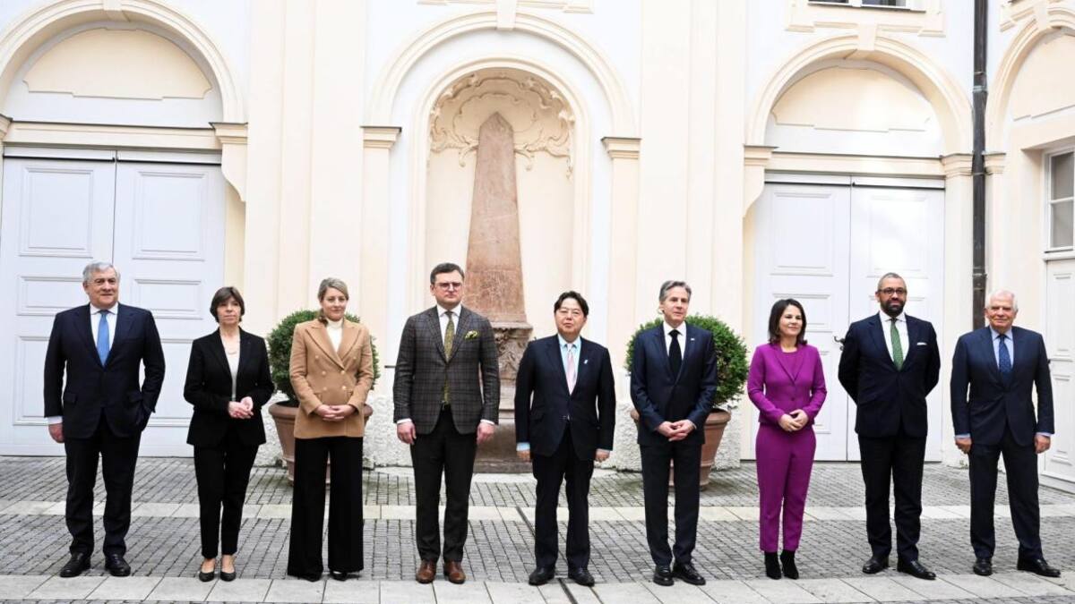 Ministros de Exteriores del G7. Foto: Efe.