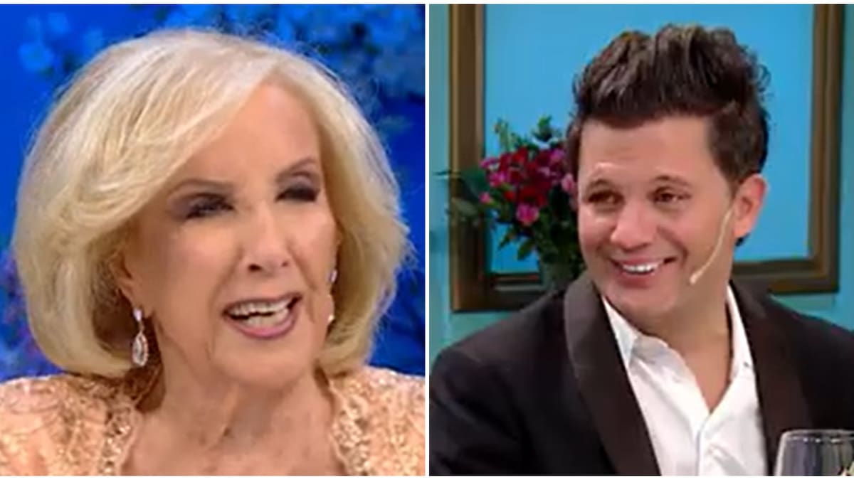 Mirtha Legrand y Darío Lopilato. Fotos: captura eltrece.