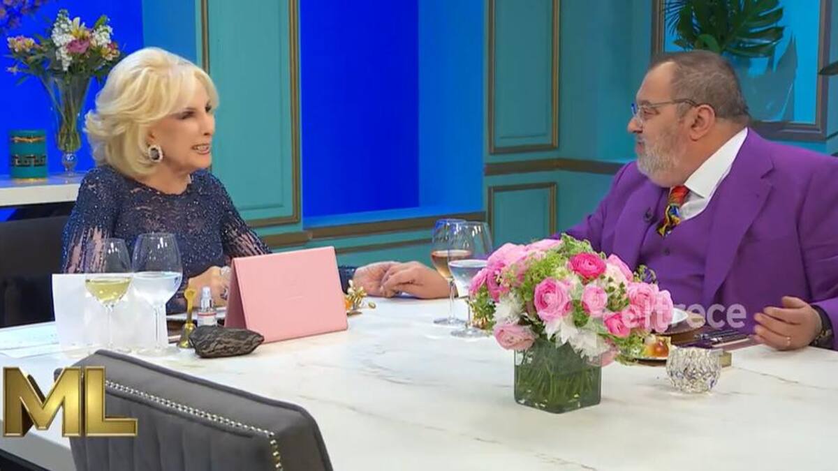 Mirtha Legrand y Jorge Lanata. Foto: captura de video.